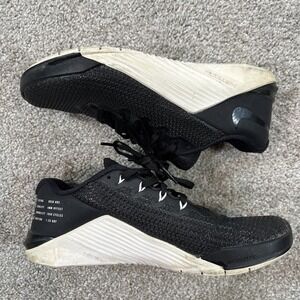 Nike Metcon 5 Black White Women 6.5 Training Shoes Athletic Crossfit Gym Workout